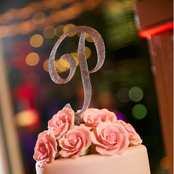 P Cake Topper - Picture 2 of 2